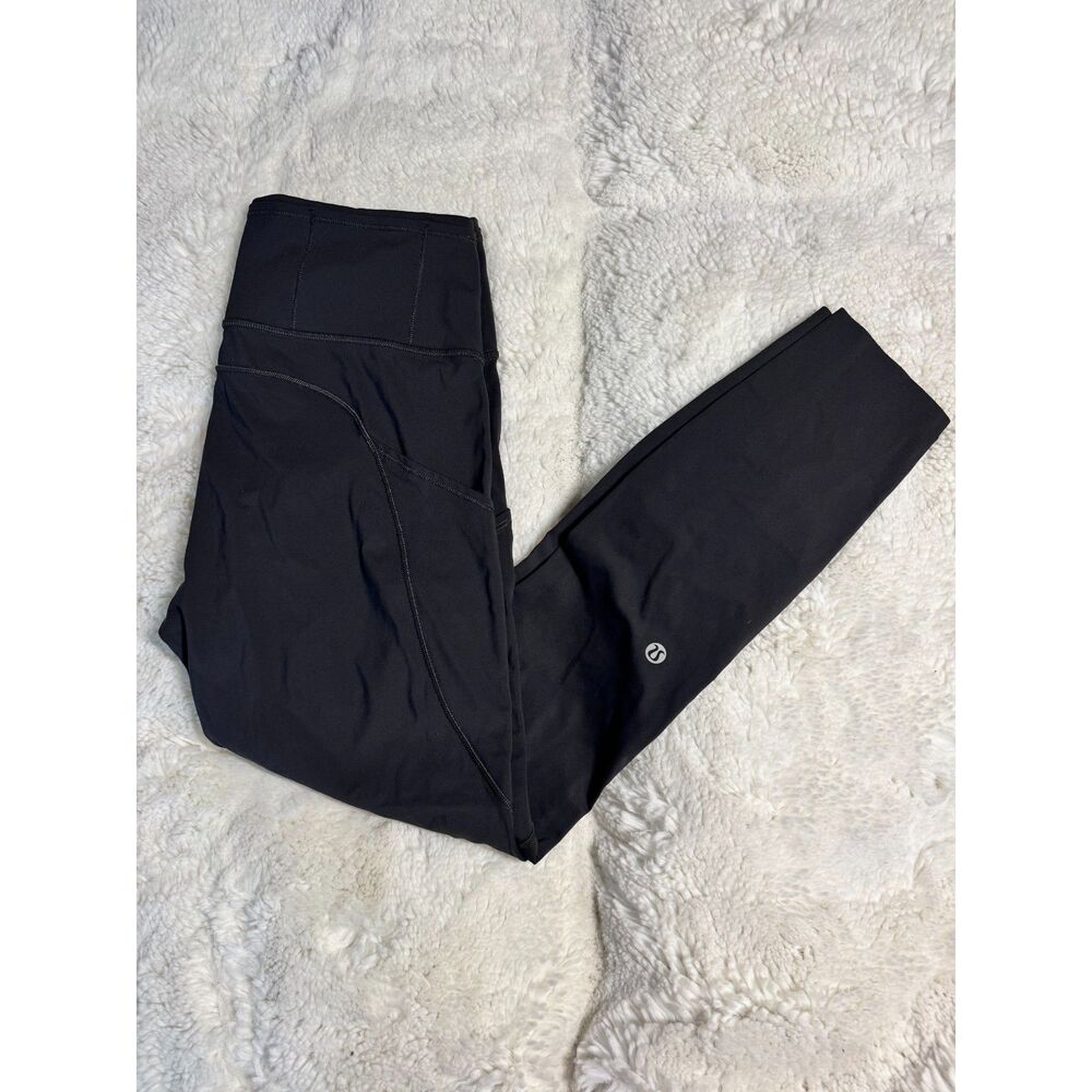 Lululemon Fast & Free 7/8 Tight II Melanite Size 8 Nulux 25” Running Leggings
